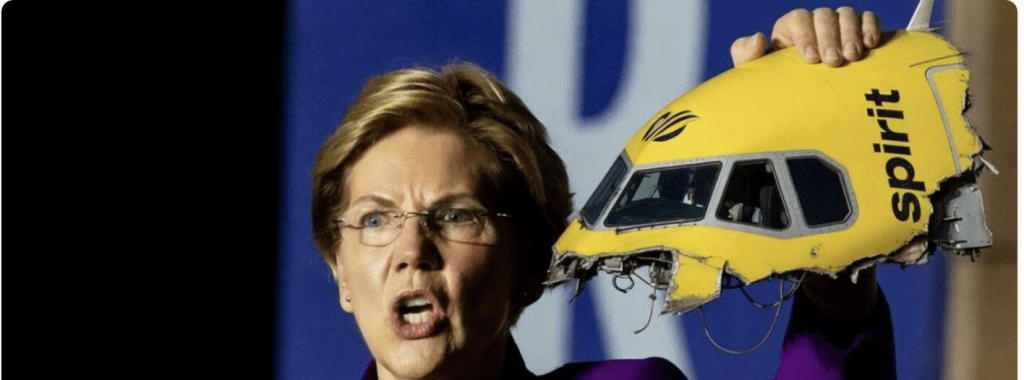 Elizabeth Warren Proudly Displays Scalp Of Spirit&nbsp;Airlines