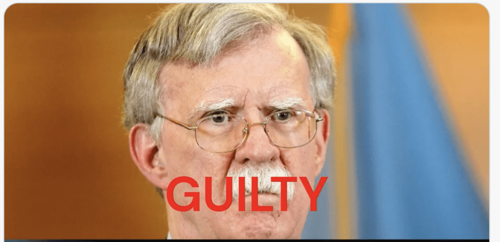 John Bolton Agrees to Plead Guilty to Felony Classified Documents&nbsp;Charge